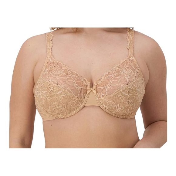 Bali Other - Bali Women’s Lace Desire Underwire Bra 6543 |36D| Champagne Shimmer